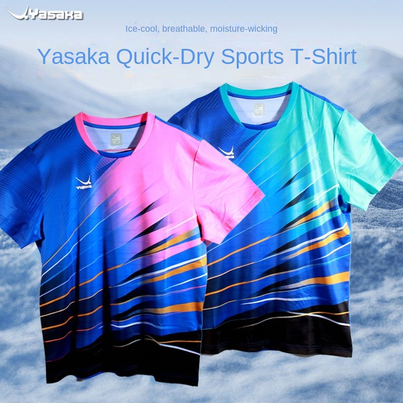 Tablet Sleeves & Cases Ipad Accessories - Yasaka-卓球競技ユニフォーム、半袖Tシャツ、速乾性、ラウンドネック、競技用