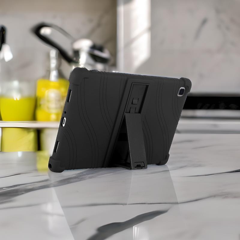 Remarkable Tablet Accessories - サムスンギャラクシータブ A7 SM-T500 SM-T505 T507 タブレット安全耐衝撃シリコンスタンドカバー