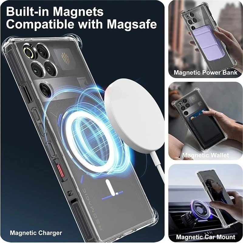 Redmagic Tablet Accessories - Magsafe対応 磁気ワイヤレス充電ケース ZTE nubia RedMagic 11s