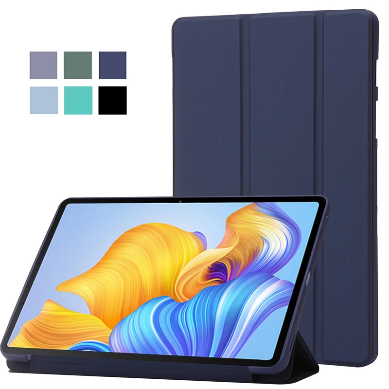 Honor Tablet X9 Accessories - 高級ビジネスフラップレザータブレットケース、3つ折りPUスキン感触、耐衝撃保護カバー、名誉パッドx9、x8、名誉パッド9,12インチに適合