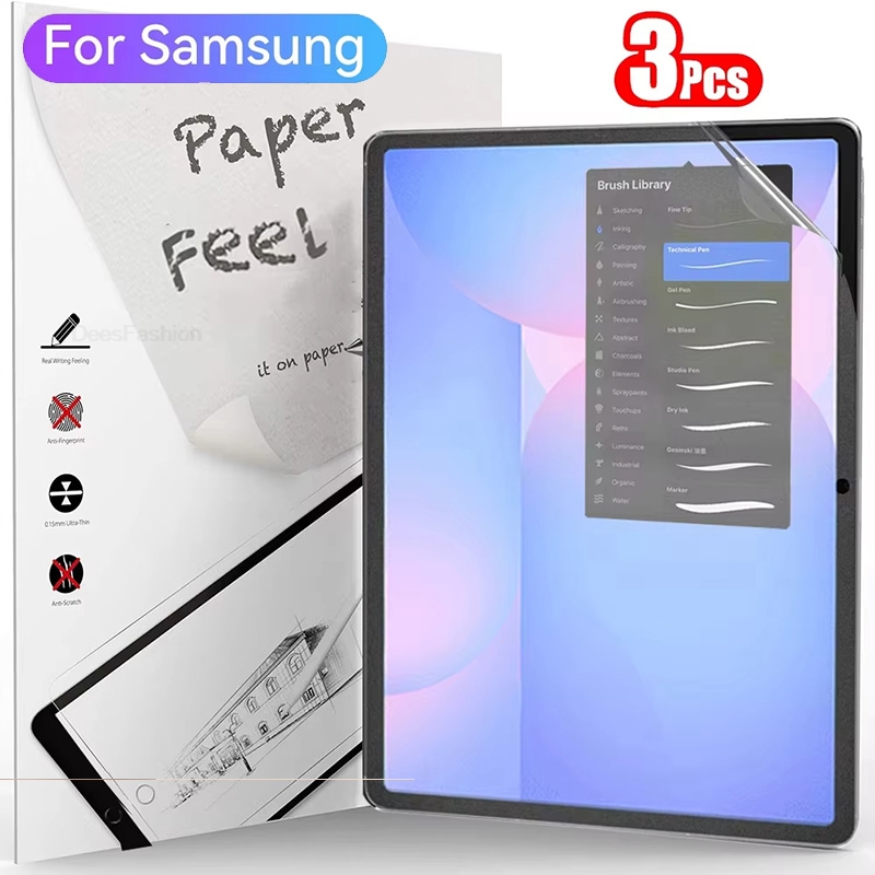 Samsung Tablet S10 Accessories - 3枚入りペーパーフィールタイプのスクリーンプロテクター Samsung Tab A9 Plus A8