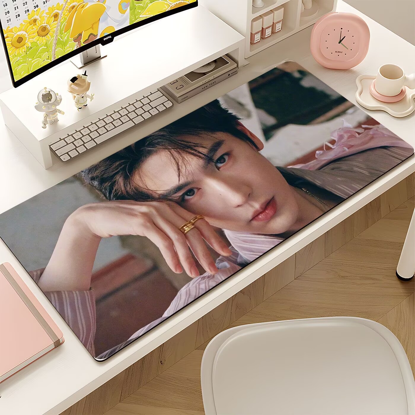 Tablet Computer Accessories - 張玲河の特大マウスパッド、有名人小説の男性主人公キーボードパッド、コンピューターゲーム用汚れ防止滑り止めパッド