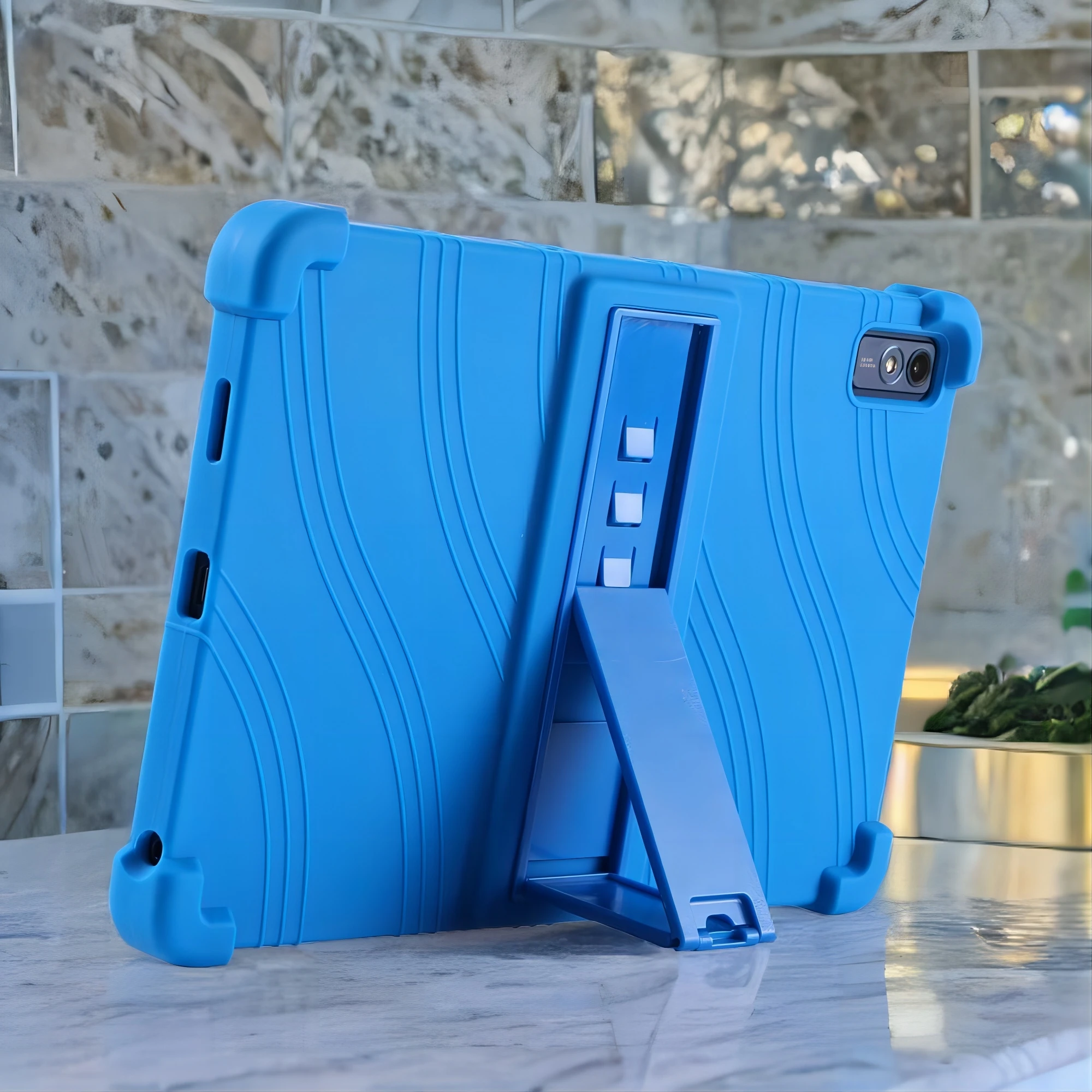 Lenovo Tablet M10 Accessories - 耐衝撃性シリコンスタンドカバー,Lenovo M10 5g,Lenovo,M10a,5g,lenovoタブレット,