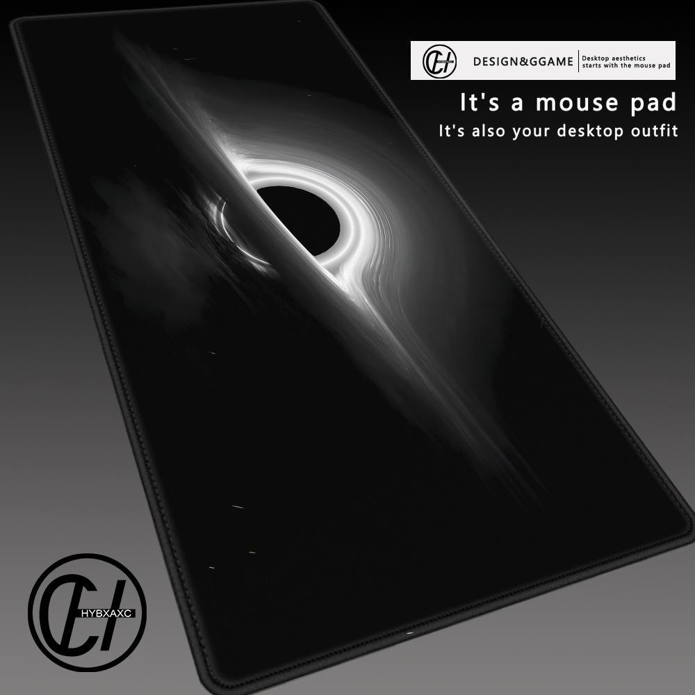 Tablet Accessories Keyboard - 宇宙ブラックホールマウスパッド 900x400MM 大型コンピュータオフィスミニ PC デスクマット XXL