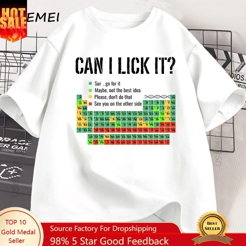 Tablet Sleeves & Cases Ipad Accessories - Can I Lick It周期表Tシャツ男性女性周期表Tシャツカジュアル化学教師Tシャツラウンドネック半袖