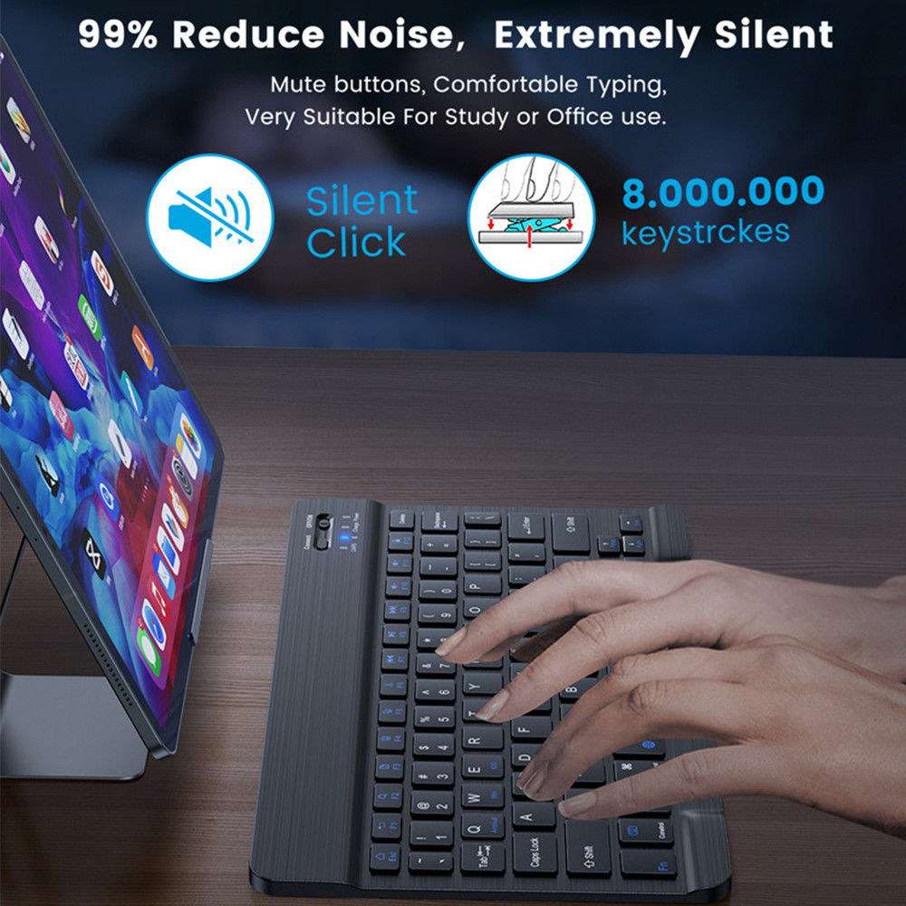 10 インチワイヤレス Bluetooth ミニキーボード  - Tablet Accessories Keyboard のレビューと価格