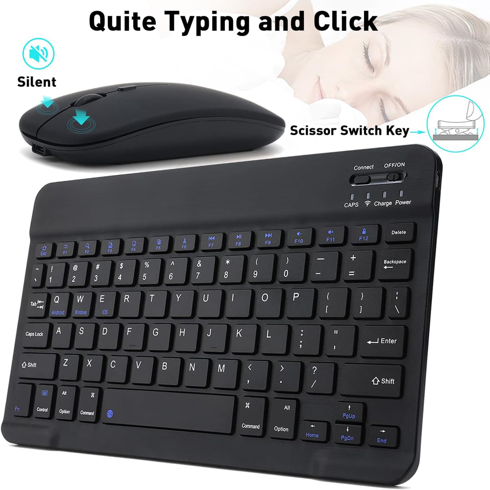 10 インチワイヤレス Bluetooth ミニキーボード  - Tablet Accessories Keyboard のレビューと価格