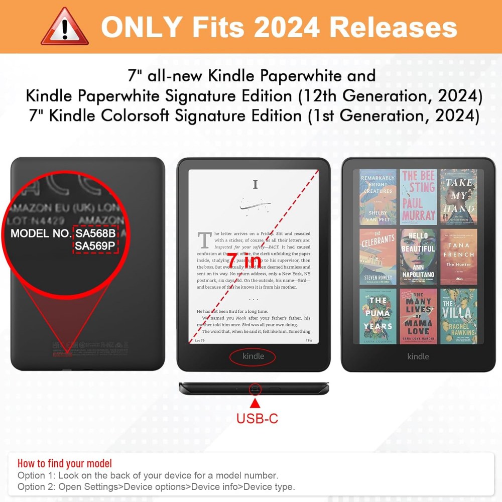 Kindle Paperwhite 2024 第 12 世代 - Kindle Tablet Accessories のレビューと価格